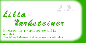 lilla marksteiner business card